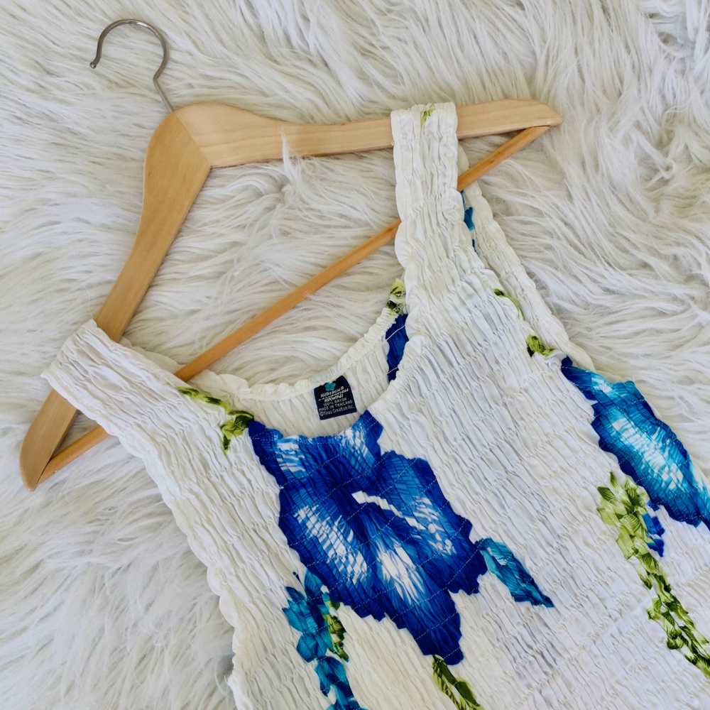 (Hibiscus Collection Hawaii) rayon floral maxi